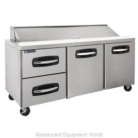 Master-Bilt MBSP72-18A-003 Refrigerated Counter, Sandwich / Salad Top