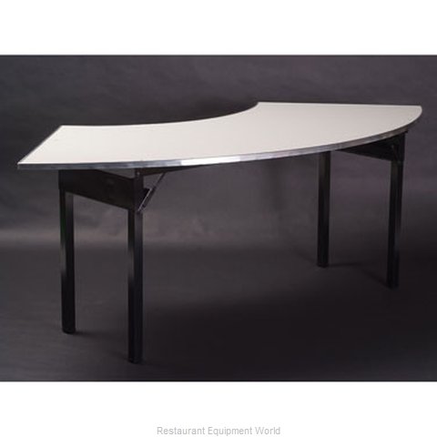 Maywood Furniture DFORIG10836CR6 Folding Table, Serpentine/Crescent (Magnified)
