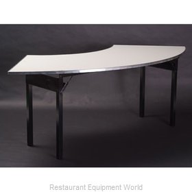 Maywood Furniture DFORIG10836CR6 Folding Table, Serpentine/Crescent