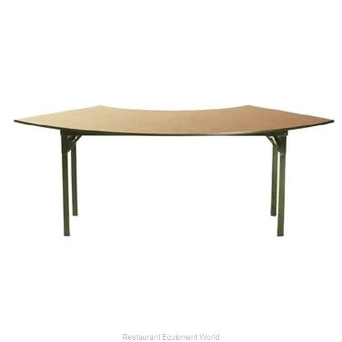 Maywood Furniture DLORIG10830CR6 Folding Table, Serpentine/Crescent