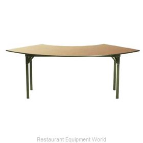 Maywood Furniture DLORIG6030CR4 Folding Table, Serpentine/Crescent