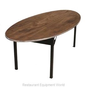 Maywood Furniture DPORIG6072OVAL Folding Table, Oval