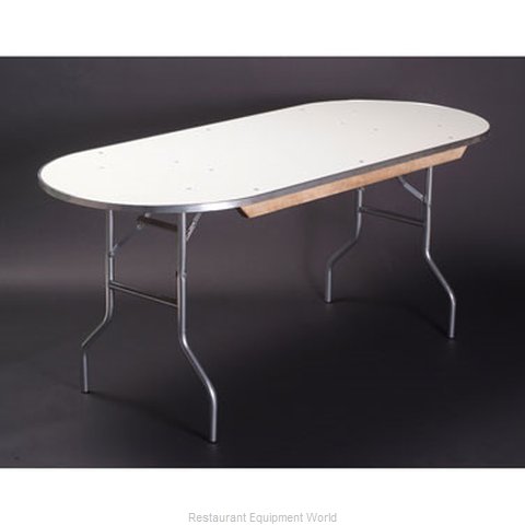 Maywood Furniture MF3072RACE Folding Table, Oval