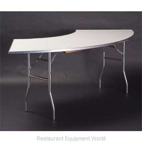 Maywood Furniture MF7230CR4 Folding Table, Serpentine/Crescent
