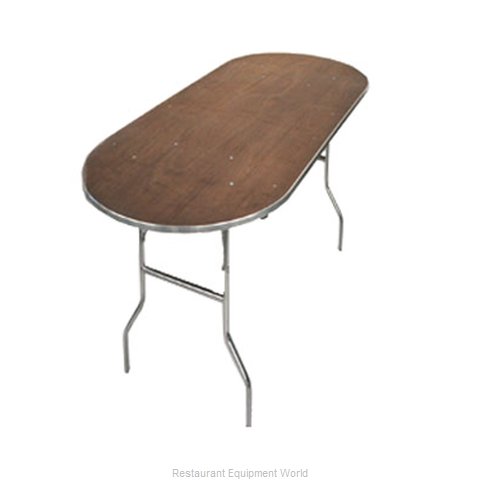 Maywood Furniture MP3072RACE Folding Table, Oval
