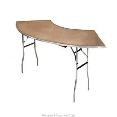 Maywood Furniture MP4836CR4 Folding Table, Serpentine/Crescent