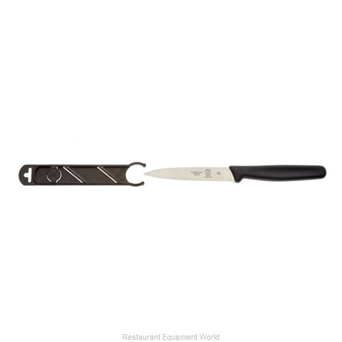 Mercer Culinary M33931B Serrated 4 Utility Knife with Guard