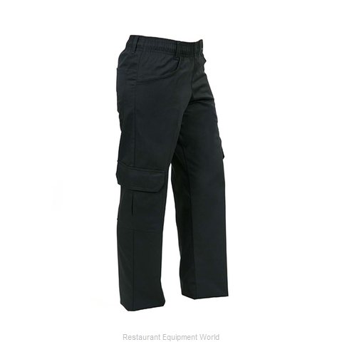 Mercer Culinary M61100BK1X Chef's Pants (Magnified)