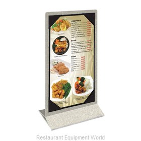 Menu Solutions ATT2S-BA Tabletop Sign, Tent / Menu