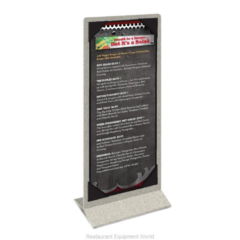 Menu Solutions ATT2S-BD Tabletop Sign, Tent / Menu