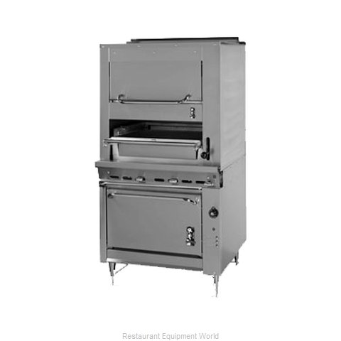 Montague Company 136W36 Broiler, Deck-Type, Gas