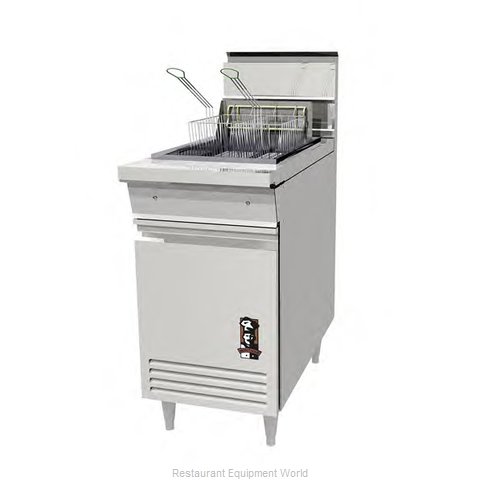 Montague Company RF40 Fryer, Gas, Floor Model, Full Pot