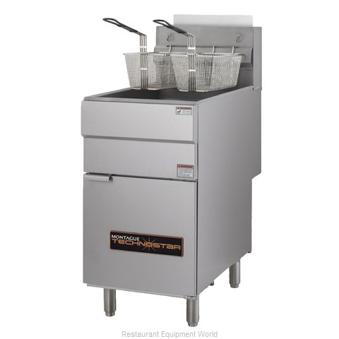 Montague Company TF40-4 Fryer, Gas, Floor Model, Full Pot