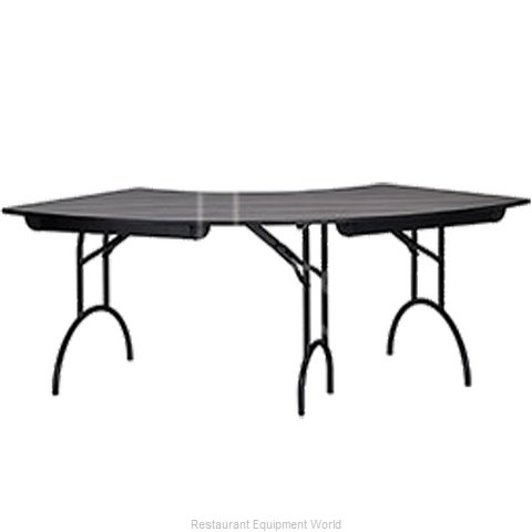 MTS Seating 415-3060CR-AL PREMIER Folding Table, Serpentine/Crescent