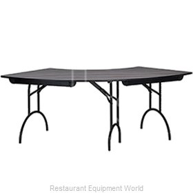 MTS Seating 415-3060CR-AL PREMIER Folding Table, Serpentine/Crescent