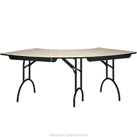 MTS Seating 425-3060CR-AL Folding Table, Serpentine/Crescent