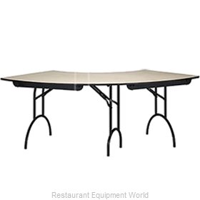 MTS Seating 425-3060CR-AL Folding Table, Serpentine/Crescent