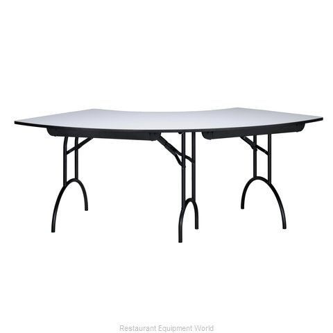 MTS Seating 465-3060CR-AL Folding Table, Serpentine/Crescent