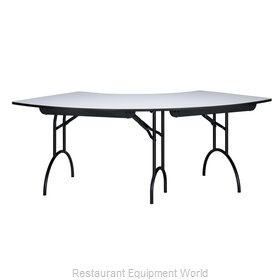 MTS Seating 465-3060CR-AL Folding Table, Serpentine/Crescent