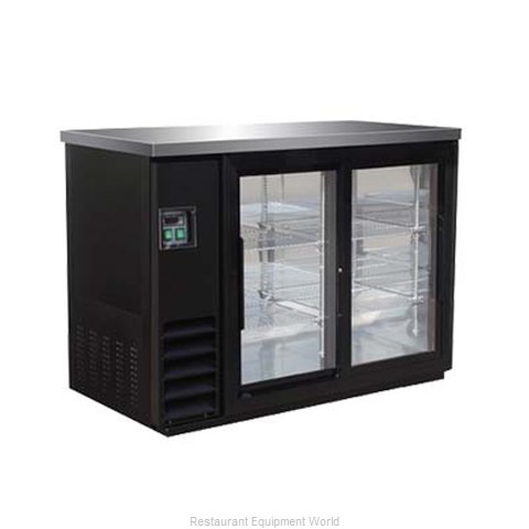 MVP Group IBB49-2G-24SD Back Bar Cabinet, Refrigerated