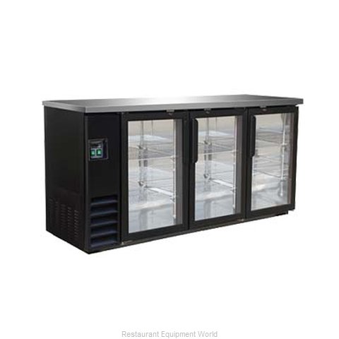 MVP Group IBB73-3G-24 Back Bar Cabinet, Refrigerated