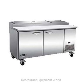 MVP Group IPP71-2D Refrigerated Counter, Pizza Prep Table