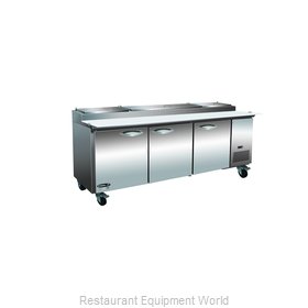 MVP Group IPP94-6D Refrigerated Counter, Pizza Prep Table