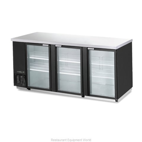 MVP Group KBB-90-3BG Backbar Cabinet, Refrigerated