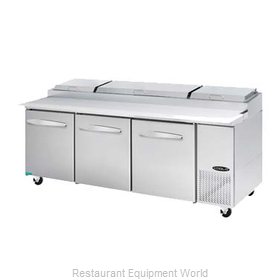 MVP Group KPT-93-3 Refrigerated Counter, Pizza Prep Table