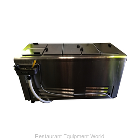 Dipping Cabinet S/S Dbl Row Raised Bottom 27 cuft