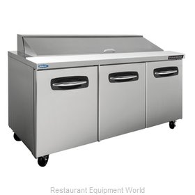 Nor-Lake NLSP72-18A-001 Refrigerated Counter, Sandwich / Salad Top
