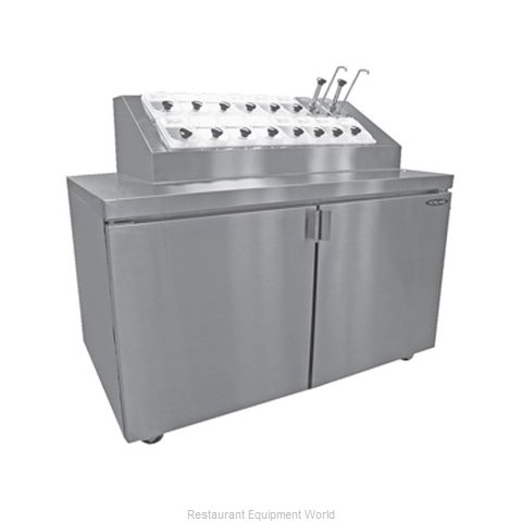 Nor-Lake ZF152SMS/0-2 Ice Cream Dipping Cabinet With Syrup Rail