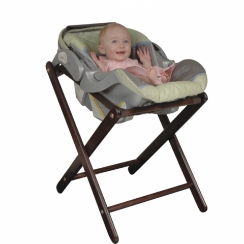 Old Dominion A-2 Walnut Infant Carrier Stand (Magnified)