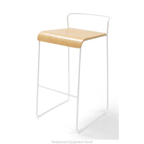 Original Wood Seating M53B GR9 Bar Stool, Stacking, Indoor