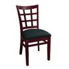 Original Wood Seating W25 BLK Chair, Side, Indoor