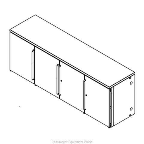 Perlick BBR96 Back Bar Cabinet, Refrigerated