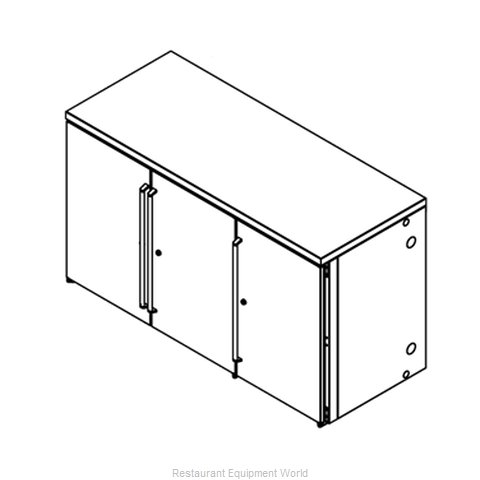 Perlick BBRN60 Back Bar Cabinet, Refrigerated