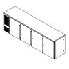 Gabinete Contra-Barra para Almacenaje, Refrigerado
 <br><span class=fgrey12>(Perlick BBS108 Back Bar Cabinet, Refrigerated)</span>