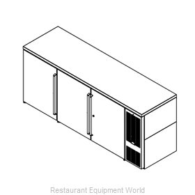 Perlick BBS84 Back Bar Cabinet, Refrigerated