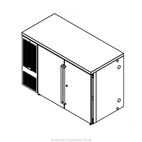 Perlick BBSN52 Back Bar Cabinet, Refrigerated