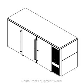 Perlick BBSN72 Back Bar Cabinet, Refrigerated