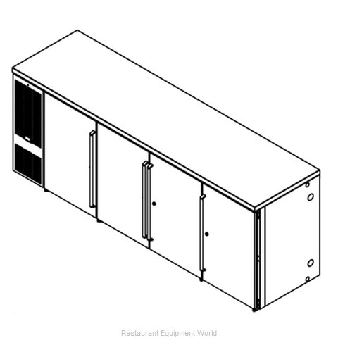 Perlick BBSN92 Back Bar Cabinet, Refrigerated