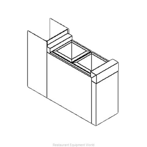 Perlick TS6CO2 Underbar Bottle Storage Bin