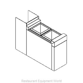 Perlick TS6CO2 Underbar Bottle Storage Bin