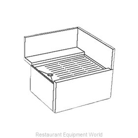 Perlick TSD24RIC Underbar Drain Workboard Unit