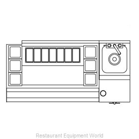 Perlick UCS48A-LF Underbar Ice Bin/Cocktail Station, Blender Station