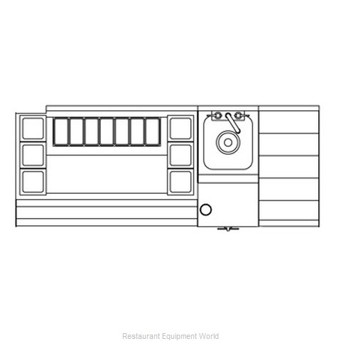 Perlick UCS60B-LF Underbar Ice Bin/Cocktail Station, Blender Station