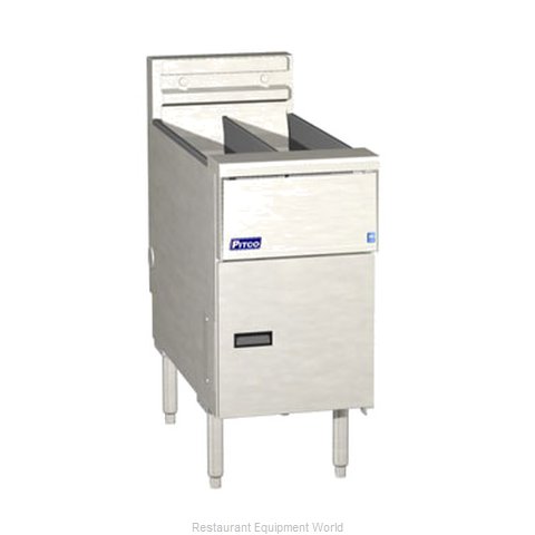 Pitco SE14T-SSTC-S Fryer Floor Model Electric Split Pot