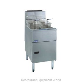 Pitco SG18-S Fryer, Gas, Floor Model, Full Pot