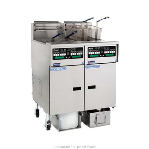 Pitco SSHLV14-C/FD Fryer, Gas, Floor Model, Full Pot